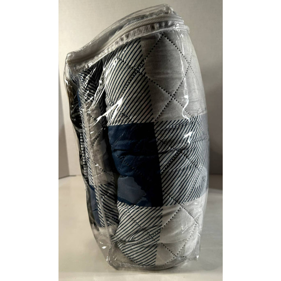 Longaberger Dusk Blue/White Reversible Sofa Furniture Protector 75"x110" - Picture 7 of 7